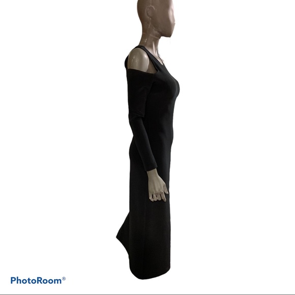 Vintage 90’s Expo Nite cold shoulder maxi dress - Picture 3 of 11